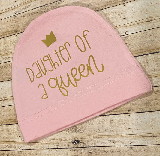Daughter of a Queen Newborn Hat