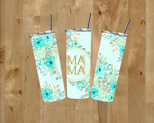 Blue MAMA 20oz. Stainless Steel Tumbler