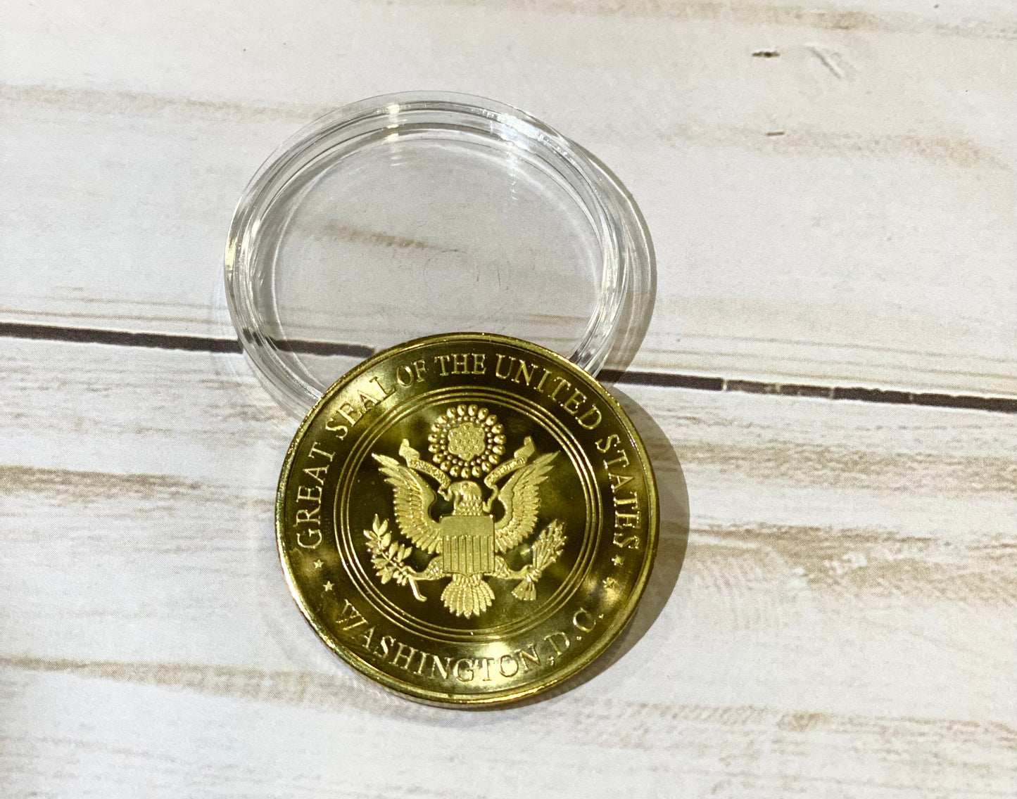 Salute to your Service - Military Thank You Note and Challenge Coin for Active Military