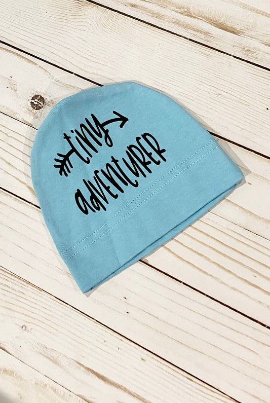 Tiny adventurer newborn hat