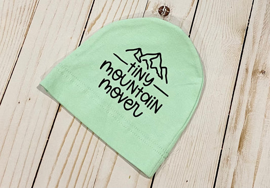 Tiny mountain mover 🏔 newborn hat